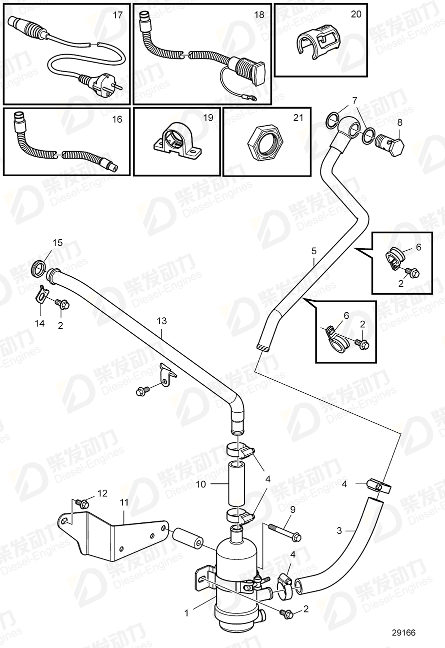 volvo penta Pipe 22187974 Drawing volvo penta Pipe 22187974 Drawing